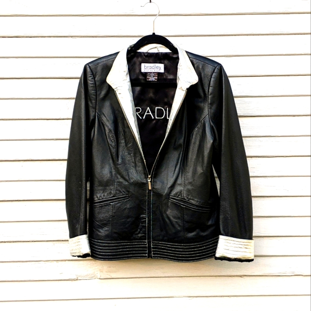 Glam leather jacket
